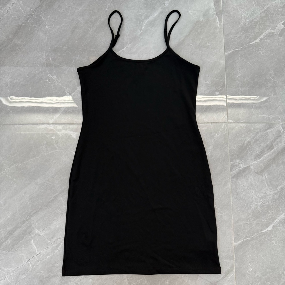 Women’s Blue Rain x Francesca’s Little Black Slip Dress Spaghetti Strap Medium